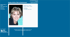 Desktop Screenshot of mgentemann.alaskawriters.com